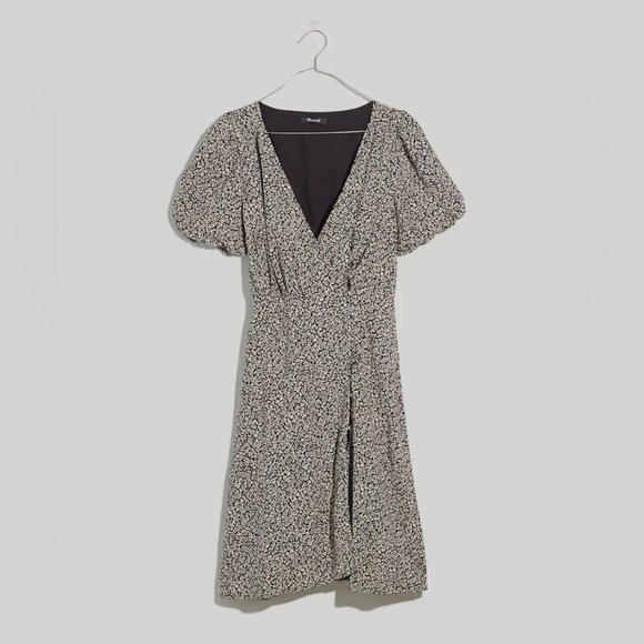 NWT Madewell Challis Wrap Mini Dress in Tudor Floral, Size 4 - Picture 5 of 16